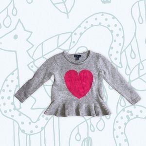 5/$25 Baby Gap Heart Sweater